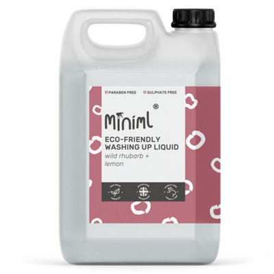 Miniml Eco Washing Up Liquid 5L Refill – Wild Rhubarb & Lemon - Image 5