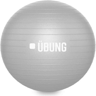 UBUNG Anti Burst Exercise Fitness Ball 65cm Swiss Ball with Pump Light Grey - Image 3