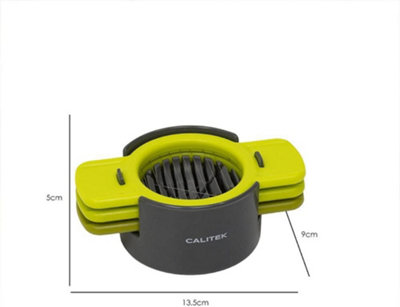 Calitek Egg Cutter Wedger Slicer 3 In 1 Multi Tool Stainless Steel from B&Q
