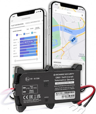 Rewire Security Db 2 Gps Vehicle TrackerHard-Wired Tracking Device 24 / 7 Accurate Real-Time Location Monitoring For Car from B&Q