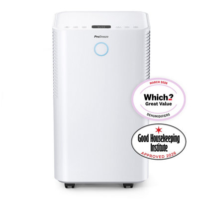 Pro Breeze 12L Low Energy Dehumidifier With Built-In Humidistat