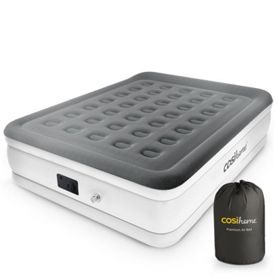 B&Q -  King Size Air Bed Built-In Electric Pump And Pillow