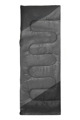 Active Era Premium Warm Lightweight Envelope Sleeping Bag (200 Gsm)2 SeasonsBlack from B&Q