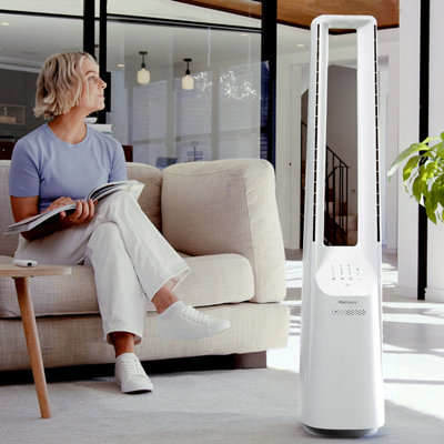 Pro Breeze 40" Bladeless Tower FanPowerful Airflow5 Operating Modes & 60 Degree Oscillation With Smart App Control from B&Q