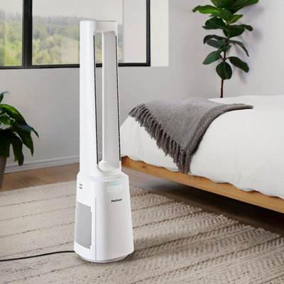 Pro Breeze Omniair 41" 2-In-1 Bladeless Tower Fan And Air Purifier With Smart App Control from B&Q