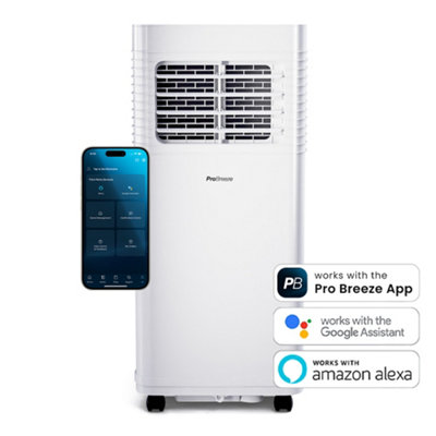 Pro Breeze 5000 Btu 3-In-1 Portable Air Conditioner With Dehumidification FunctionSmart Wifi App from B&Q