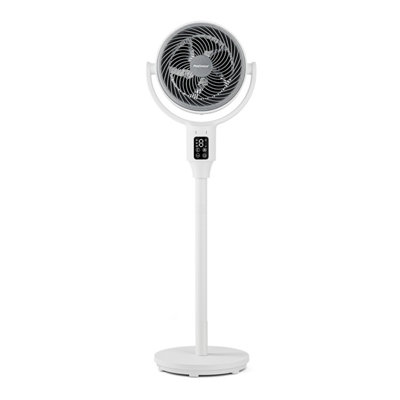 Pro Breeze Airflo 43Inch Hybrid Pedestal FanUltra-Quiet Air CirculatorWhite Grey from B&Q