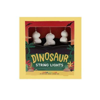 B&Q -  Dinosaur String Lights Multicolour Led Lights Battery Operated 2M