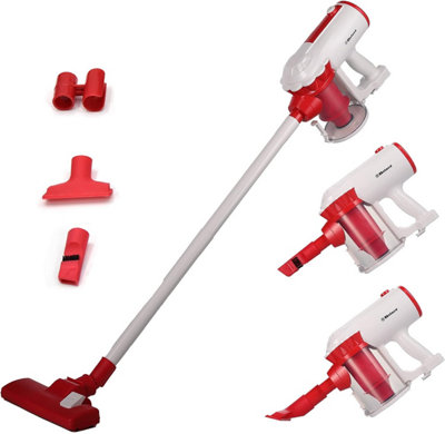 Belaco Hoover Corded Upright Vacuum Cleaner 600W White & Red 3 In 1 Stick Handheld Vacuum Cleaner from B&Q