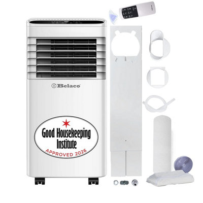 Belaco Air Conditioning Unit9000 Btu Portable Conditioner With Dehumidifier & Fan FunctionRemote Control & Dual Window from B&Q
