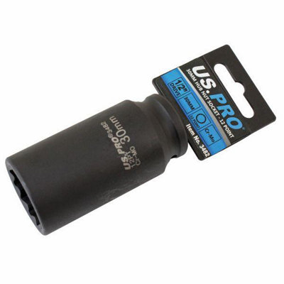 Us Pro Tools 30Mm 1/2" Dr 12 Point Deep Hub Nut Socket, Gearbox Etc 3482 5060599866901 - Image 3