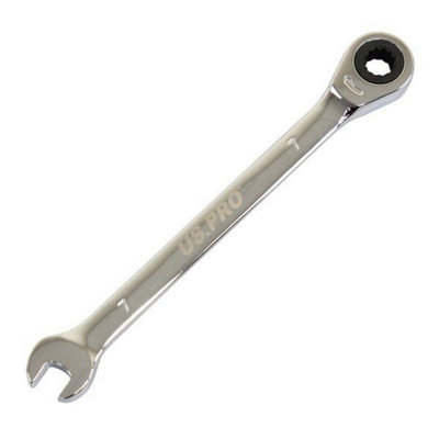 Us Pro Tools 7Mm Ratchet Spanner Wrench 72 Teeth Open & Ring End Wrench 3568 5060599868400 - Image 4