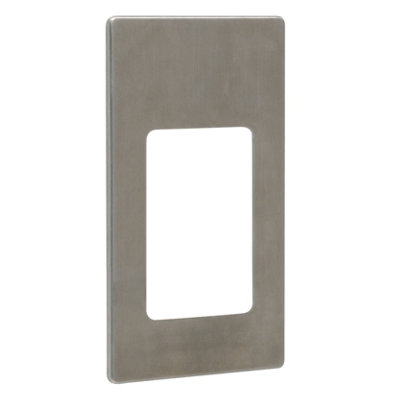 B&Q -  Brushed Steel Faceplate For Pv10P