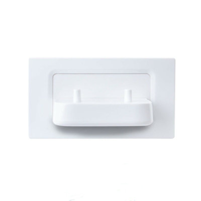 B&Q -  Pv11P Tbcharge Dual In-Wall Electric Toothbrush Charger Socket (White)
