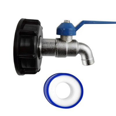 MYPURECORE Ibc S60X6 Tank Adapter With 3/4 Inch Bsp Garden Tap And Ptfe Tape Durable Leak Proof Kit For Irrigation And Rainwater Use from B&Q
