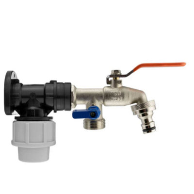 Mypurecore 20mm Mdpe Wall Plate With Double Lever Valve And Click Lock For Efficient Water Control from B&Q