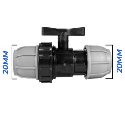 Mypurecore 20mm Mdpe Valve Compression FittingDurable And Leak Proof from B&Q