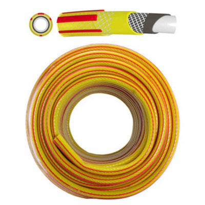 Mypurecore Premium Garden Hose Pipe 5M -Yellow 6-Layer Heavy-Duty Flexible Hose For Outdoor Use from B&Q
