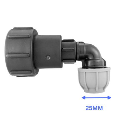 Mypurecore Ibc Tank Outlet Fitting S60X6 To 25mm Mdpe Elbow Connector from B&Q