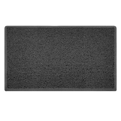 Nicoman Dark/Grey Embossed Spaghetti Coil Door Mat Dirt-Trapper Washable Barrier Doormat X 44Cm 75Cm