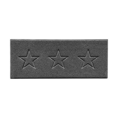 Nicoman Dark Grey 3 Stars Utility Grey Plain Mat 150Cmx60Cm from B&Q