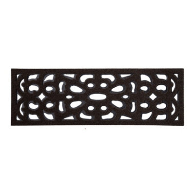 B&Q -  Victorian Style Outdoor Door Mat/ Step Mat 75X25CmBrown