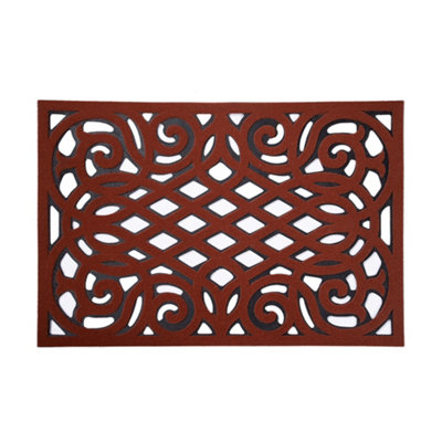 Nicoman Eco Friendly Outdoor Door Mat 60X40CmRed from B&Q
