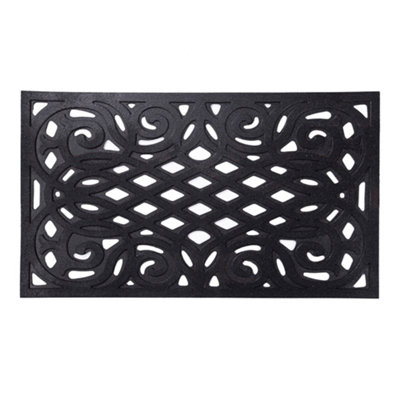 Nicoman Black Eco Friendly Outdoor Door Mat 75X45cm