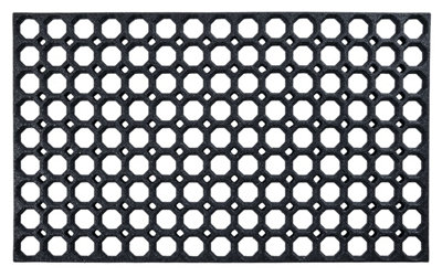 Nicoman Black Honeycomb Heavy Duty Door Mat75Cm X 45Cm from B&Q