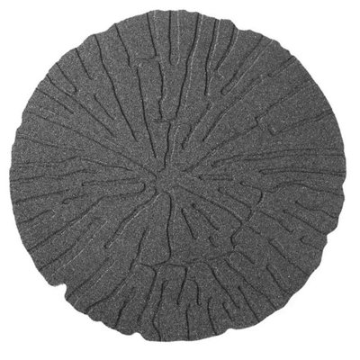 Nicoman Unisex Grey Rubber Stepping Stone Log Design Garden Decoration | Size: 4 Pack - Image 4
