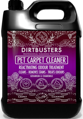 Dirtbusters Pet Carpet Cleaner Shampoo SolutionFor Odour & StainsGeranium & Chamomile (5L) from B&Q