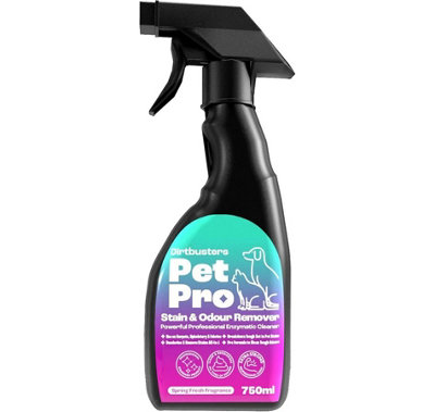 B&Q -  Pet Pro Stain & Odour Remover SprayPowerful Professional Cleaner For CarpetUpholstery & Fabrics (750Ml)