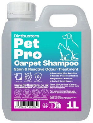 B&Q -  Pet Pro Carpet Cleaner ShampooCleaning Solution To Remove Dog & Cat Odour & StainsSummer Fresh (1L)