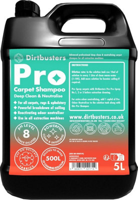 Dirtbusters Pro Carpet Cleaner ShampooDeep Clean & Neutralise (5L) from B&Q