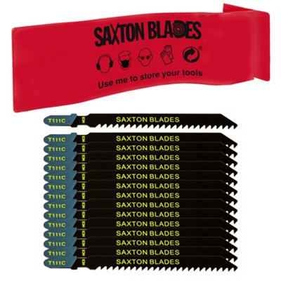 Saxton Blades 15 X Saxton Jigsaw Blades Wood T111C from B&Q