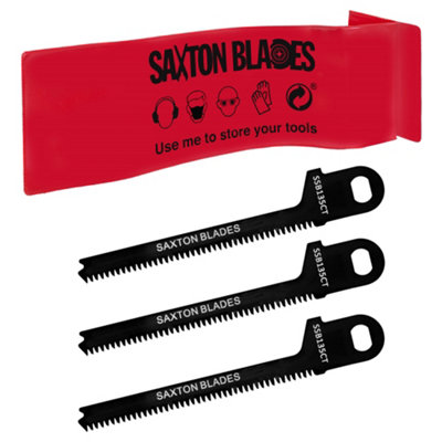 Saxton Blades Ssb135Ct Saxton Wood & Plastic Reciprocating Saw Blades For Black And Decker Scorpion Saws Pack Of 3 from B&Q