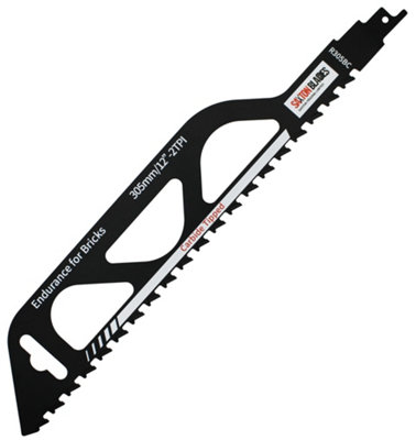 Saxton Blades Saxton R305Bc Heavy Duty Brick Concrete Cement Board Cutting Reciprocating Sabre Saw Blade from B&Q