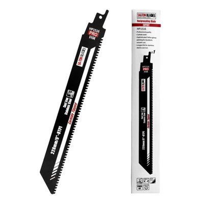 Saxton Blades Saxton Hp1516 228mm Professional Range Carbide Teeth Reciprocating Saw Blade Cast Iron Alloy Steel Ferrous Metal Pack Of 1 from B&Q