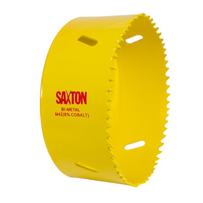 Saxton Blades Saxton Hss Hole Saw M42 Bi-Metal 8% Cobalt Heavy Duty (14mm230mm)102mm (4") from B&Q