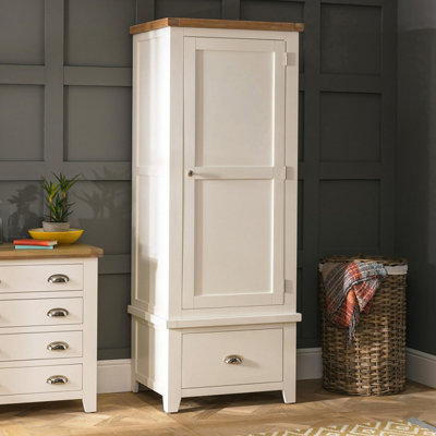 The Furniture Market Cheshire Cream Single Wardrobe from B&Q