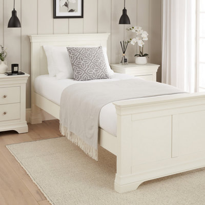 The Furniture Market Wilmslow White Painted 3Ft Single Size Bed from B&Q