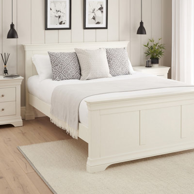 The Furniture Market Wilmslow White Painted 6Ft Super King Size Bed from B&Q