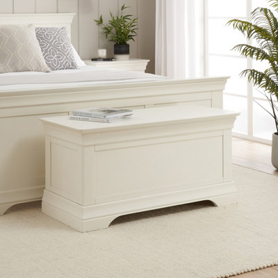 The Furniture Market Wilmslow White Painted Blanket Box from B&Q