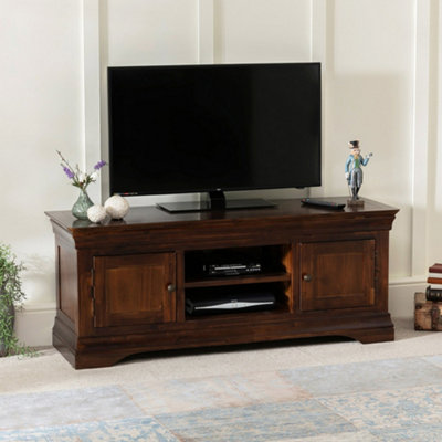 The Furniture Market French Hardwood Mahogany Stained Tv Unit Up To 60 Tv Size from B&Q