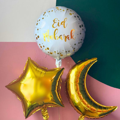 Eid Foil Balloon BundleInflated With Helium from B&Q