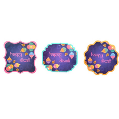 B&Q Happy Diwali Hanging Decorations - 3 Pack