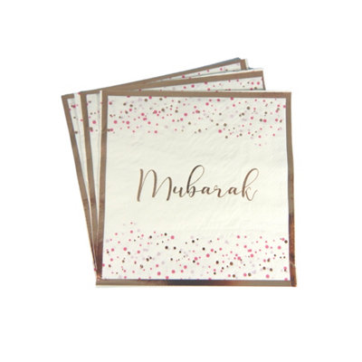 Mubarak Confetti Party Napkins20 Pack from B&Q