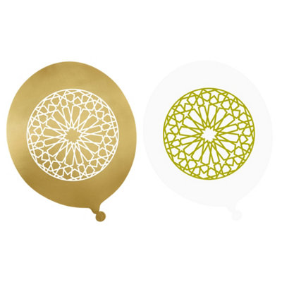 Geo Gold Party Balloons10 Pack from B&Q