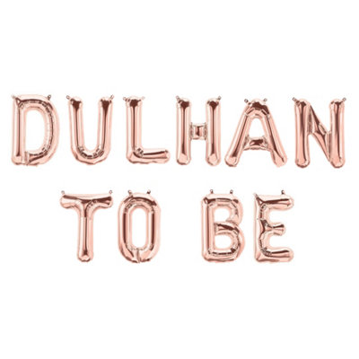 Dulhan To Be Foil BalloonsRose Gold from B&Q
