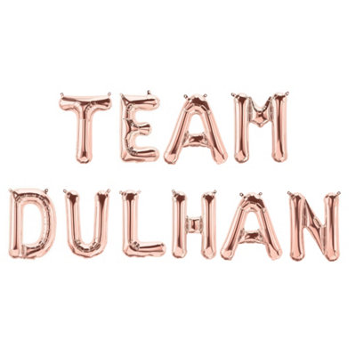 Team Dulhan Foil BalloonsRose Gold from B&Q